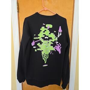 $CashTag Men's Crew Neck Long Sleeve Abstract Brick Graphic Size XL